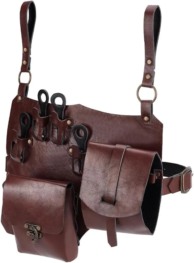 NBEADS Medieval PU Leather Leg Bag, Magic Potions Belt Pouch Steampunk Waist Bags Thigh Leg Hip Holster Purse Renaissance Costume Accessories Cosplay Costume Accessories for Halloween Role Playing
