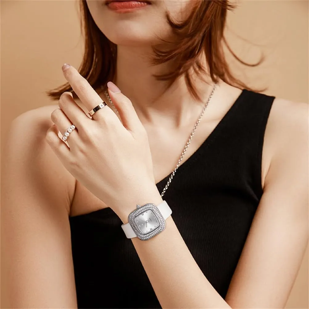 OLEVS Women's Business Dress Watches for Ladies Female Brown Leather Strap Small Face Dress Analog Quartz Wrist Watch with Calendar Day Date Waterproof Luminous Gift Classic Casual Retro Band