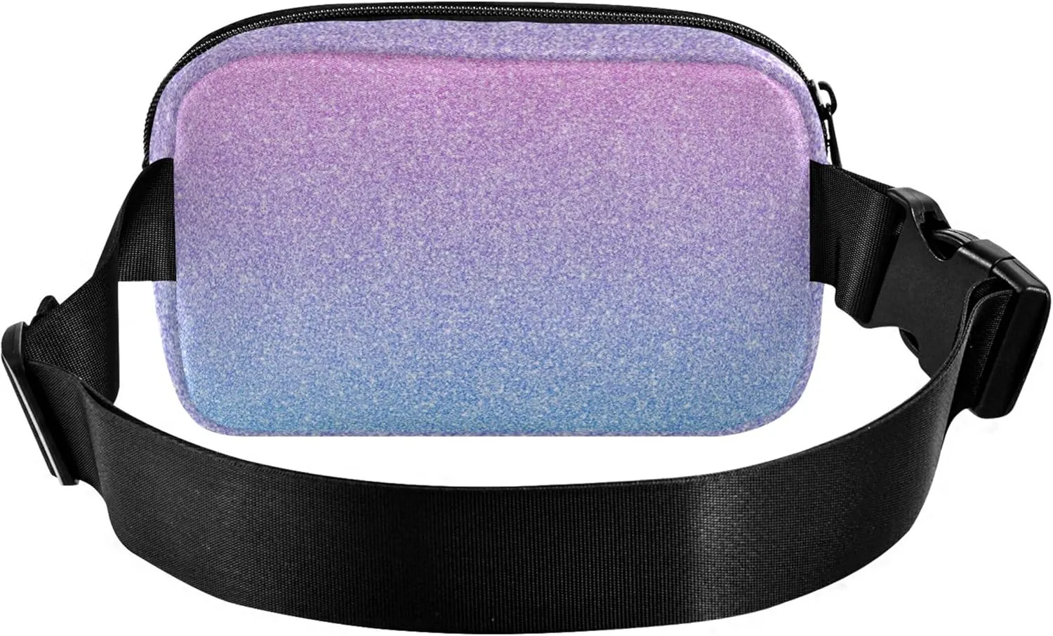 Ombre Glitter Colorful Gradients Fanny Packs for Women Waterproof Hip Pack Belt Pouch Cute Waist Pack for Women