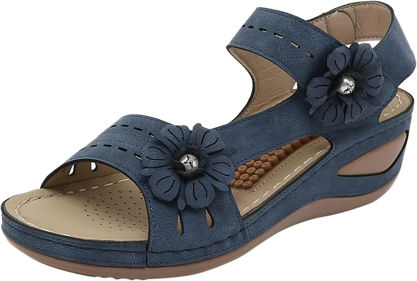Orthopedic Plantar Fasciitis Shoes Women Black Flats Gold Sandals for Women Dressy Summer Womens Shoes Wedges Dressy Casual Women's Orthotic Walking Sandals Wide Width Heels Womens Navy Sandals