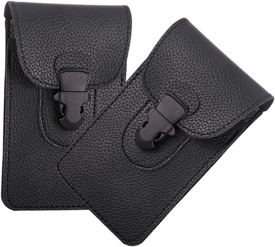 Outdoor Sports Waist Bag Men Vintage Belt Pouch Phone Compartment 2pcs