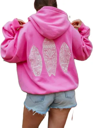 Preppy Embroidery Flower Hoodie for Teen Girl Y2k Women Long Sleeve Oversized Vintage Graphic Pullover Sweatshirt