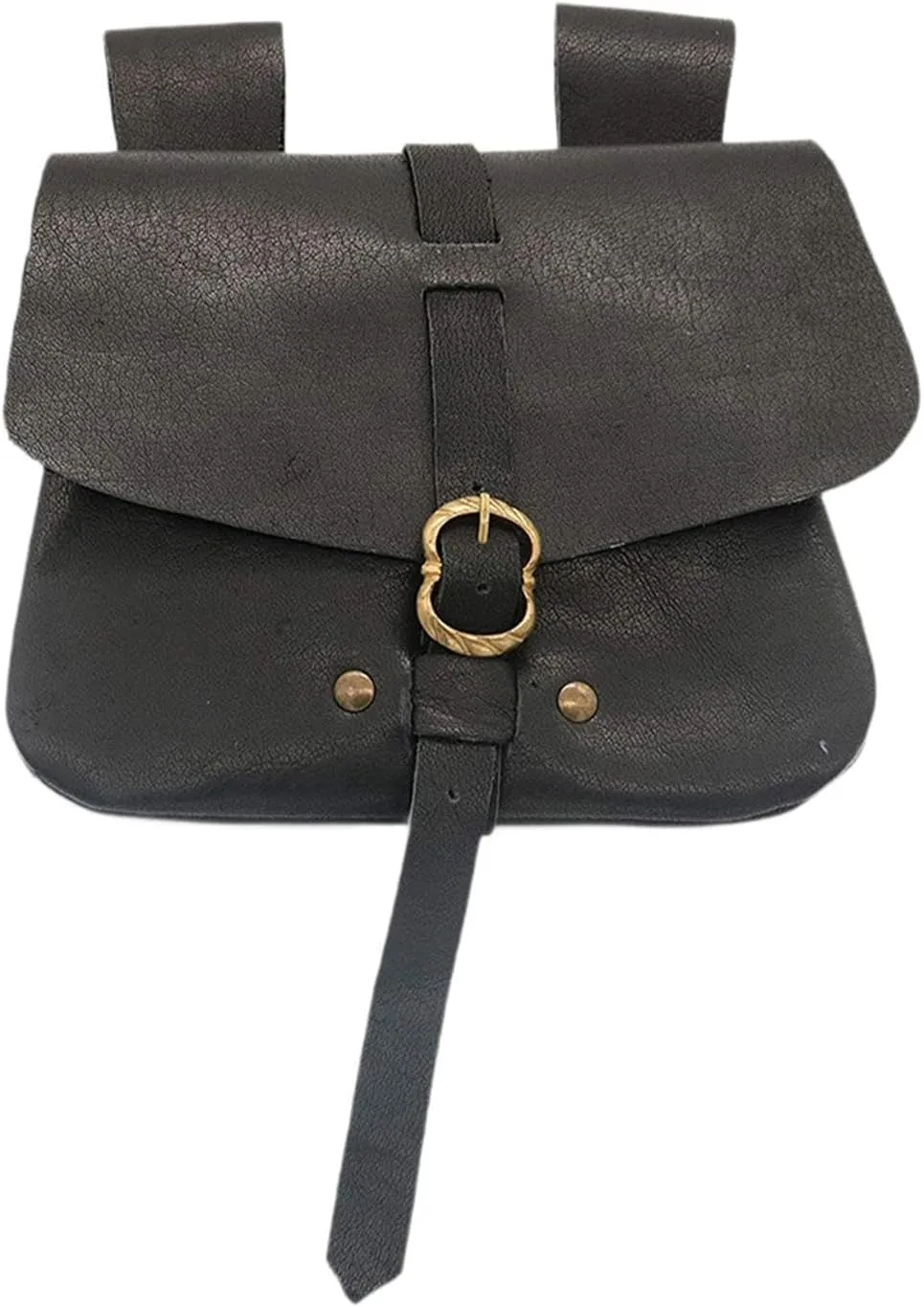 PU Leather Belt Pouch Fanny Pack Costume Accessories, Black