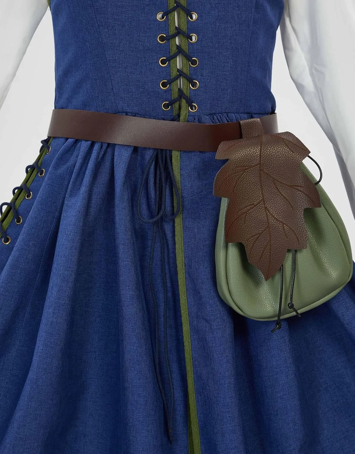 Renaissance Waist Bag Leather Vintage Waist Belt Bag Ren Faire Accessories