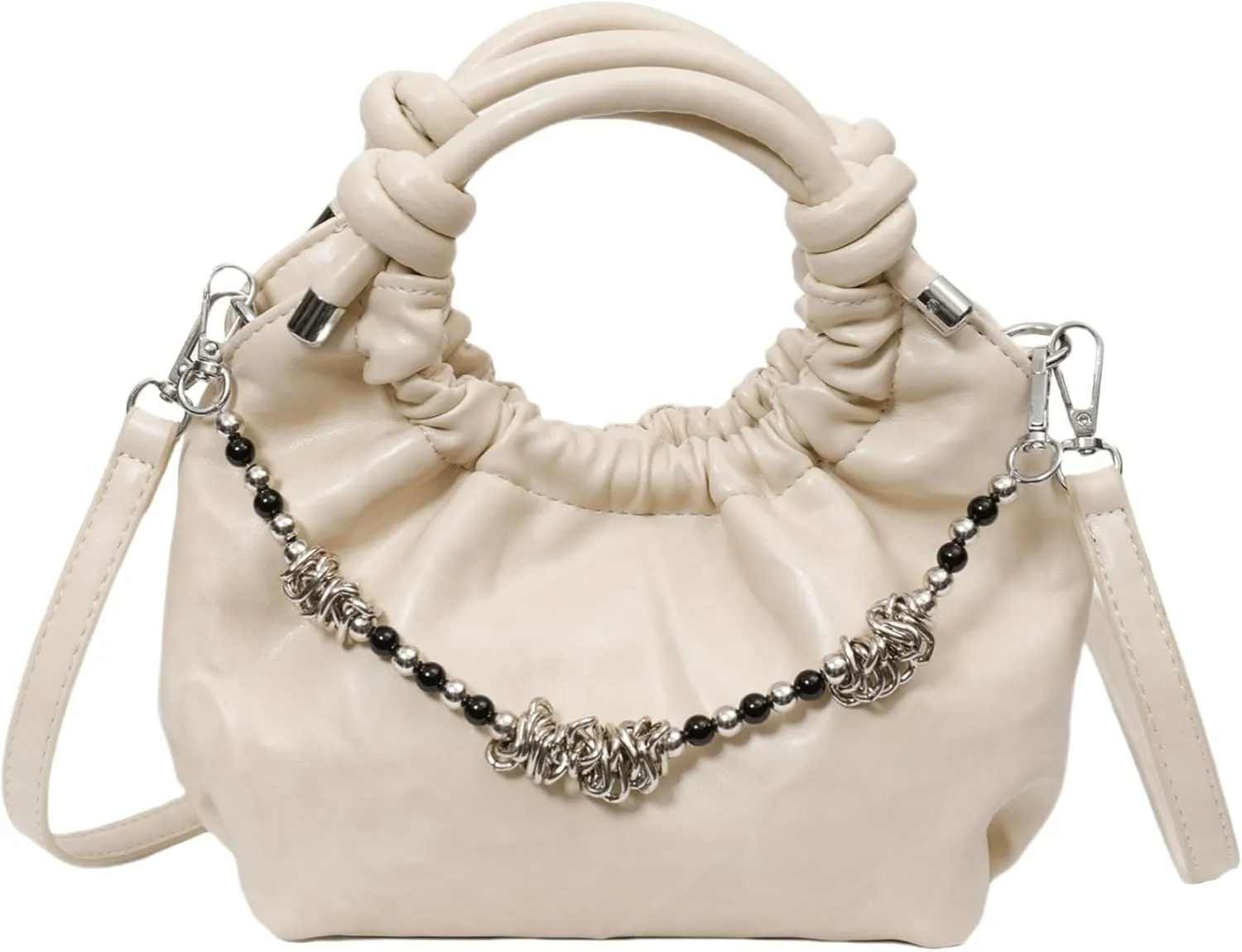 Retro Hobos Handbag and Purses for Women Trendy Shoulder Crossbody Bag with Removable Strap