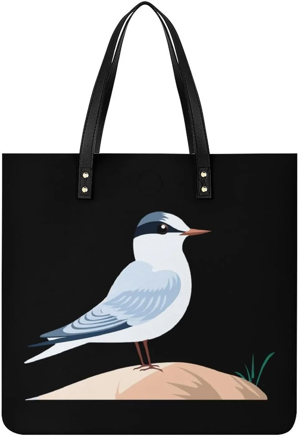 Seagull-s Tote Bags PU Leather Top Handle Satchel Handbags Shoulder Bags Travel Purse for Women Men