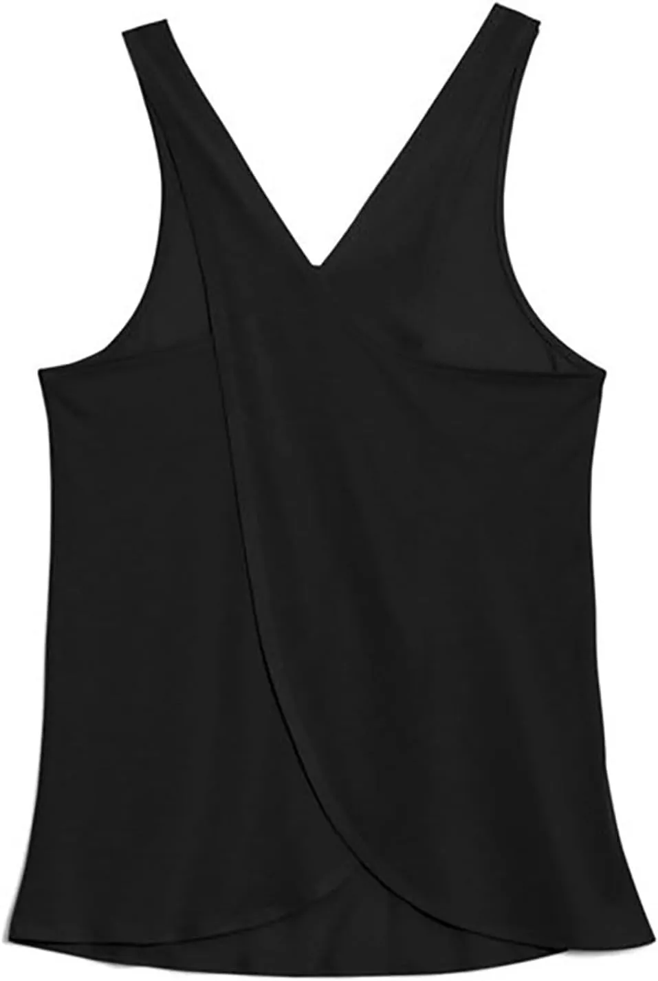 Sexy Open Back Workout Tank Tops Loose Fit Sleeveless Criss-Cross Back Slit Activewear Athletic Shirts