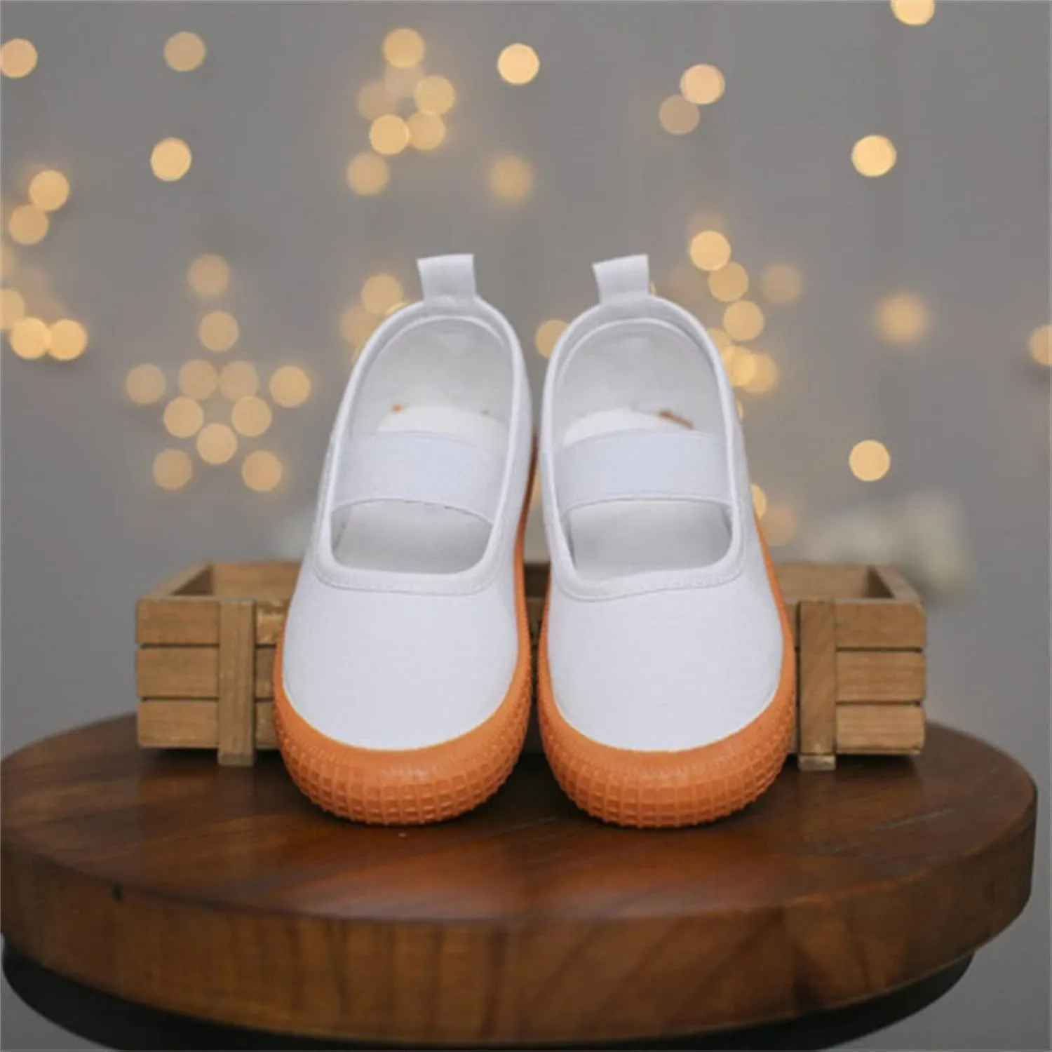 sfdgfhyf Toddler Baby Boy Girl Shoes Flat Shoes Bao Head One Foot Off Girl Canvas Shoes 0 to 10Y Baby Soft Sole Casual