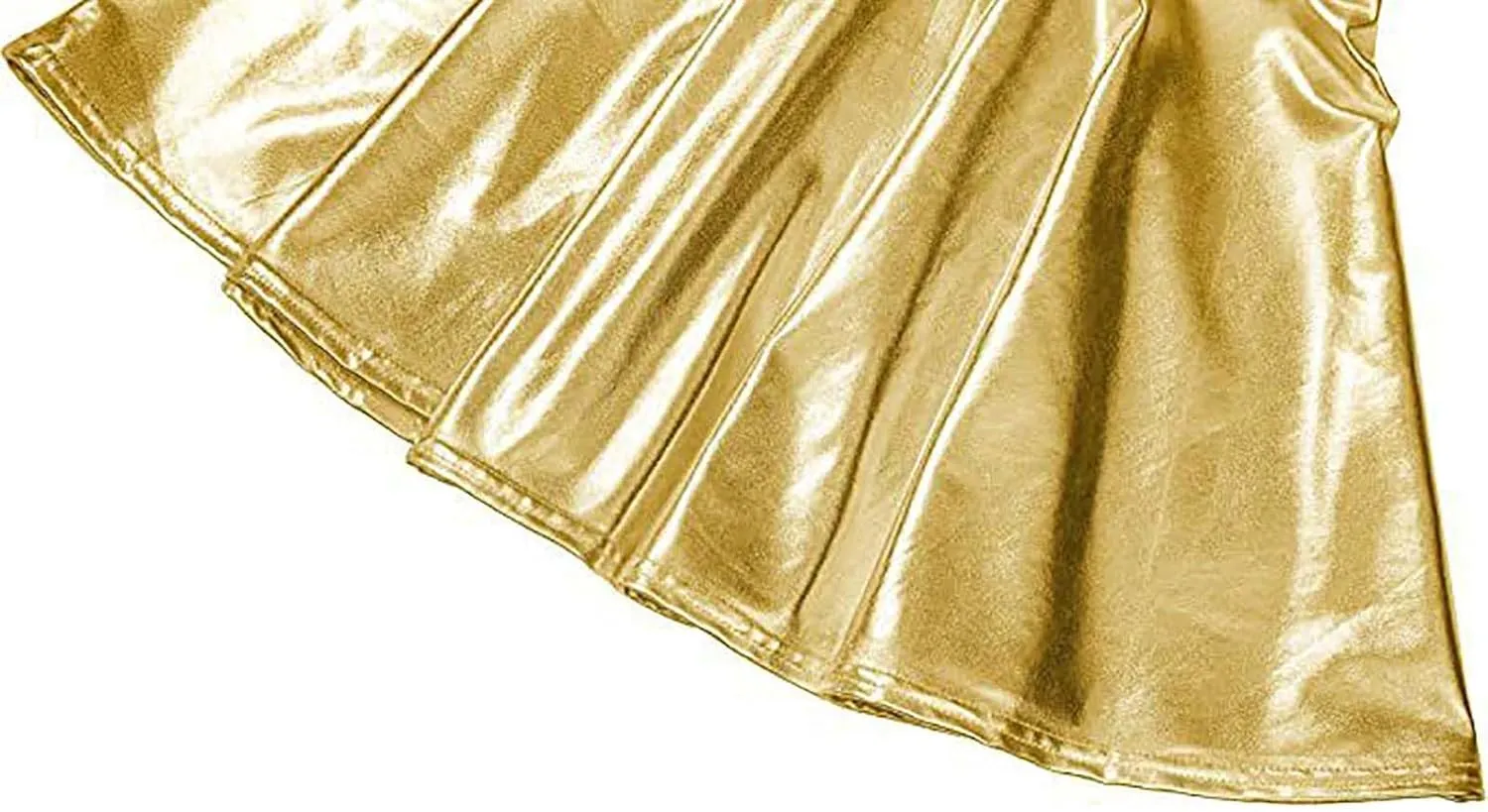 Skirt for Party Women's Fashion High Waist Pleated Solid Color Short Dress Loose Fit Skirts Metallic Summer Outfit