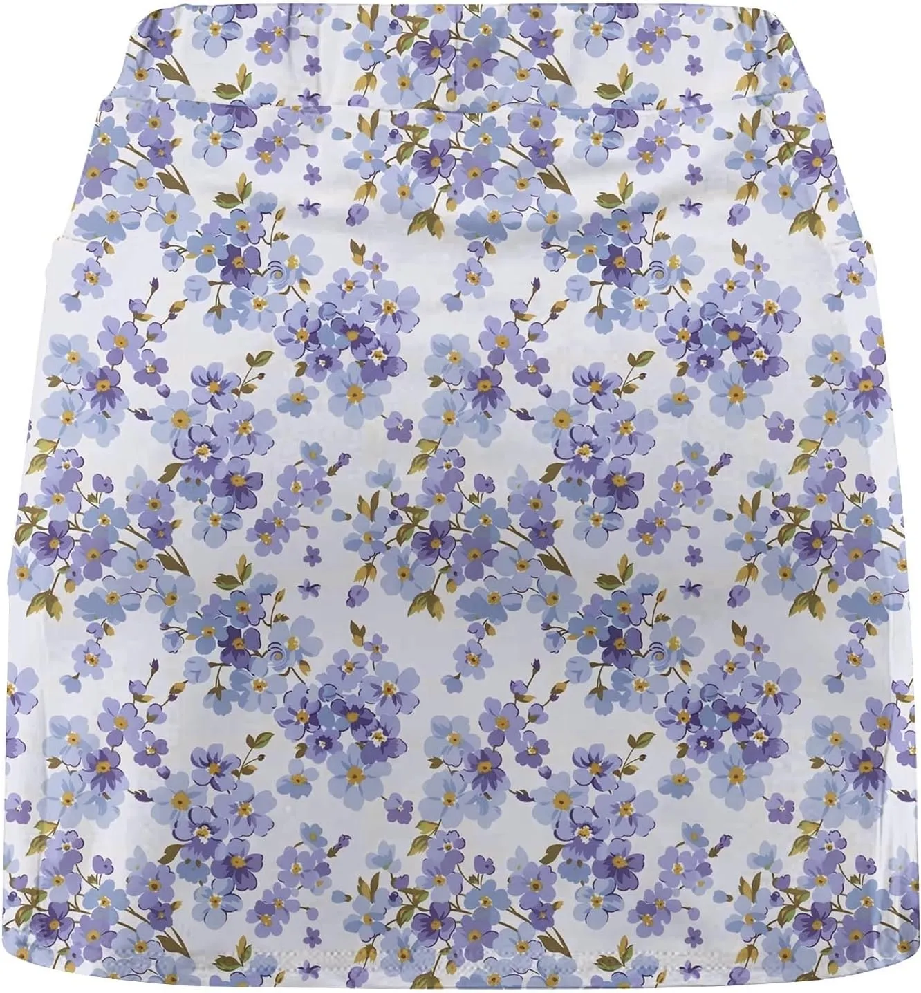 Skorts for Women High Waisted Inner Shorts, Fashion Floral Print Tennis Golf Shorts Mid Waist Comfy Casual Shorts