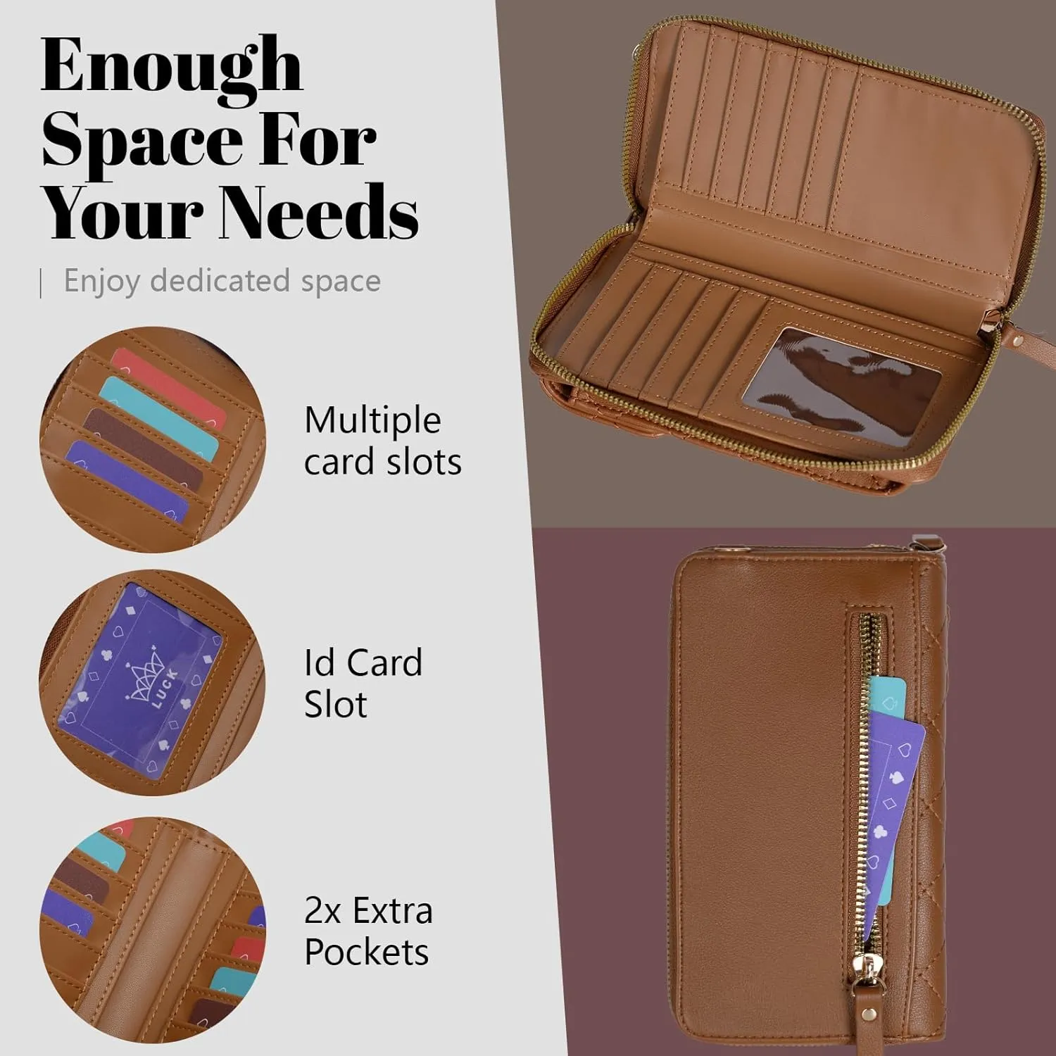 Small Crossbody Bags for Women Trendy Cell Phone Purse Vegan Leather Wallet with Credit Card Slots