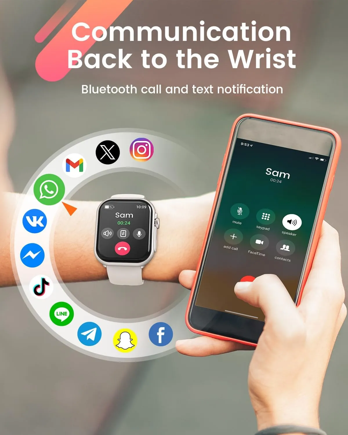 Smart Watches for Men Fitness Tracker: 1.85" Smartwatch with 30 Days 1000 mAh Battery Life Make/Recive Call Heart Rate Blood Pressure SpO2 Sleep Monitor 120  Sport Mode 5ATM for iPhone Android Phones