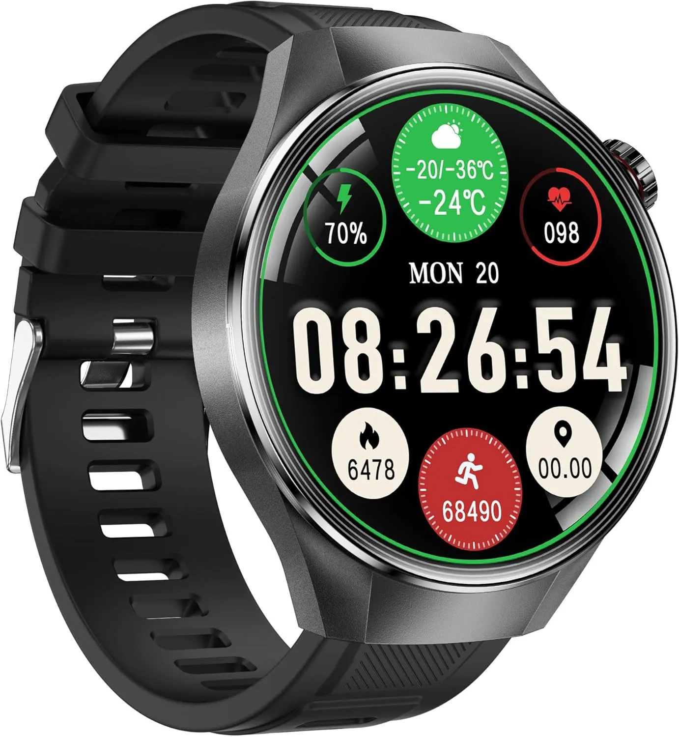 Smart Watches for Men/Women,1.75" fitness trackers with Heart Rate Monitor/Compass/Flashlight/GPS,Bluetooth Call & Music Control,Sport watch men,120  Sport Modes Smartwatch for iOS Phone Adroid