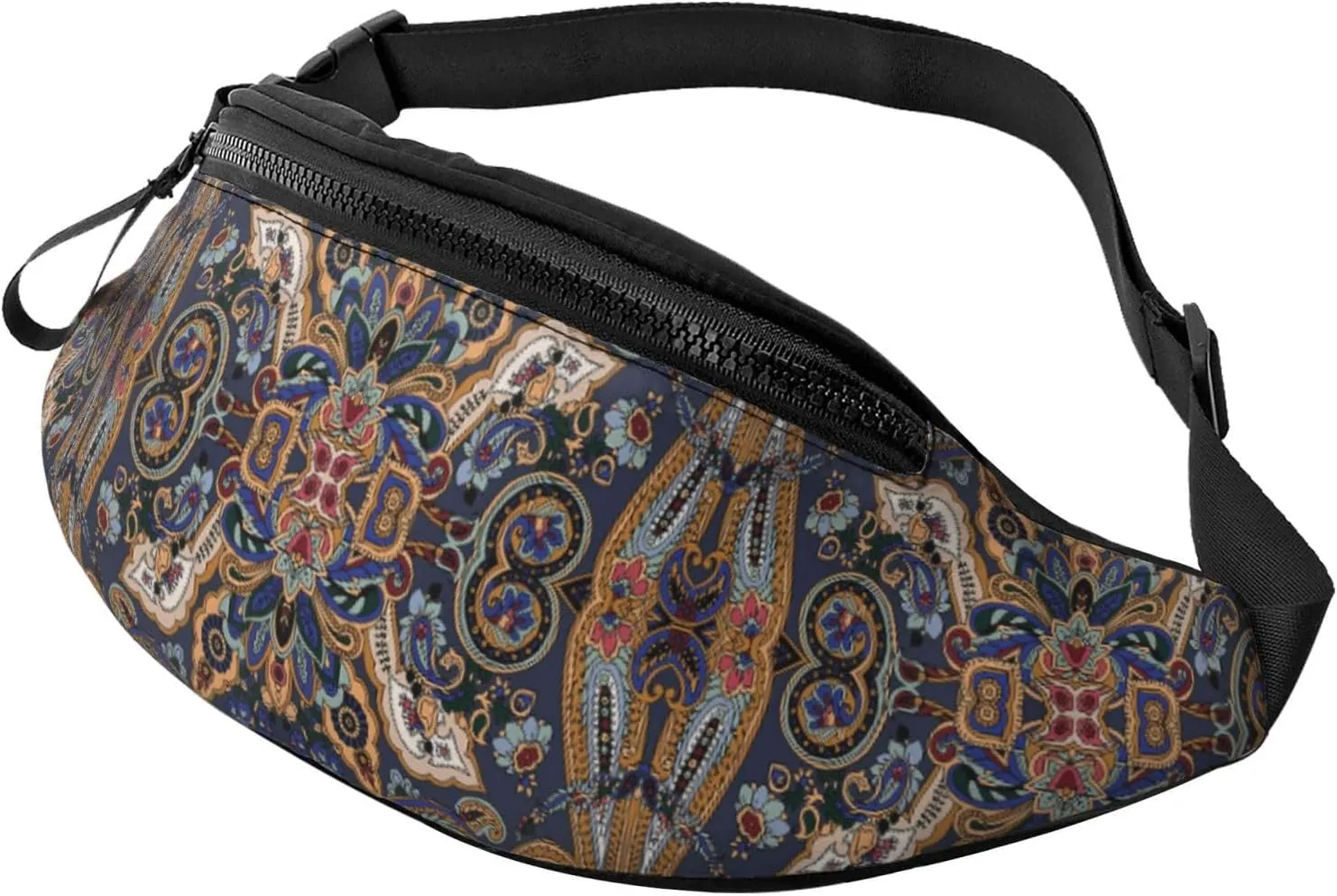 Sport Waist Bag For Men Women Paisley Moroccan Florets Fanny Pack Casual Bum Bags Hiking Running Belt Bags
