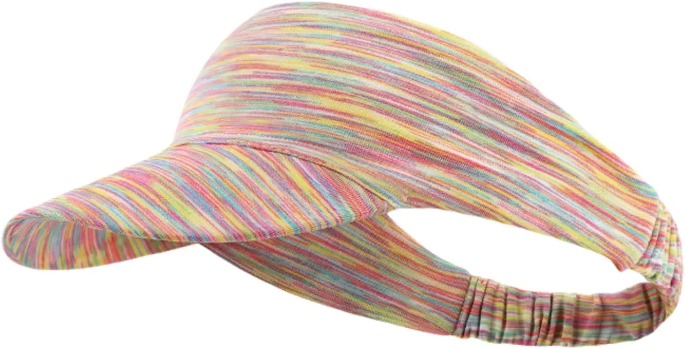 Sports Headband Sun Visor Hats for Women, UV Protection Sun Hats, Packable Ponytail Beach Summer Hat for Sports Golf