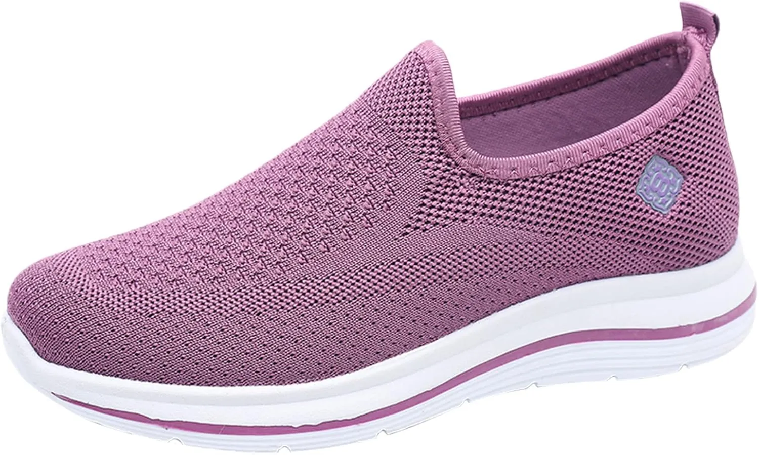 Sporty Women's Sneakers Breathable Fly Woven Mesh Slip On Casual Footwear Comfortable Outdoor Shoes for Spring