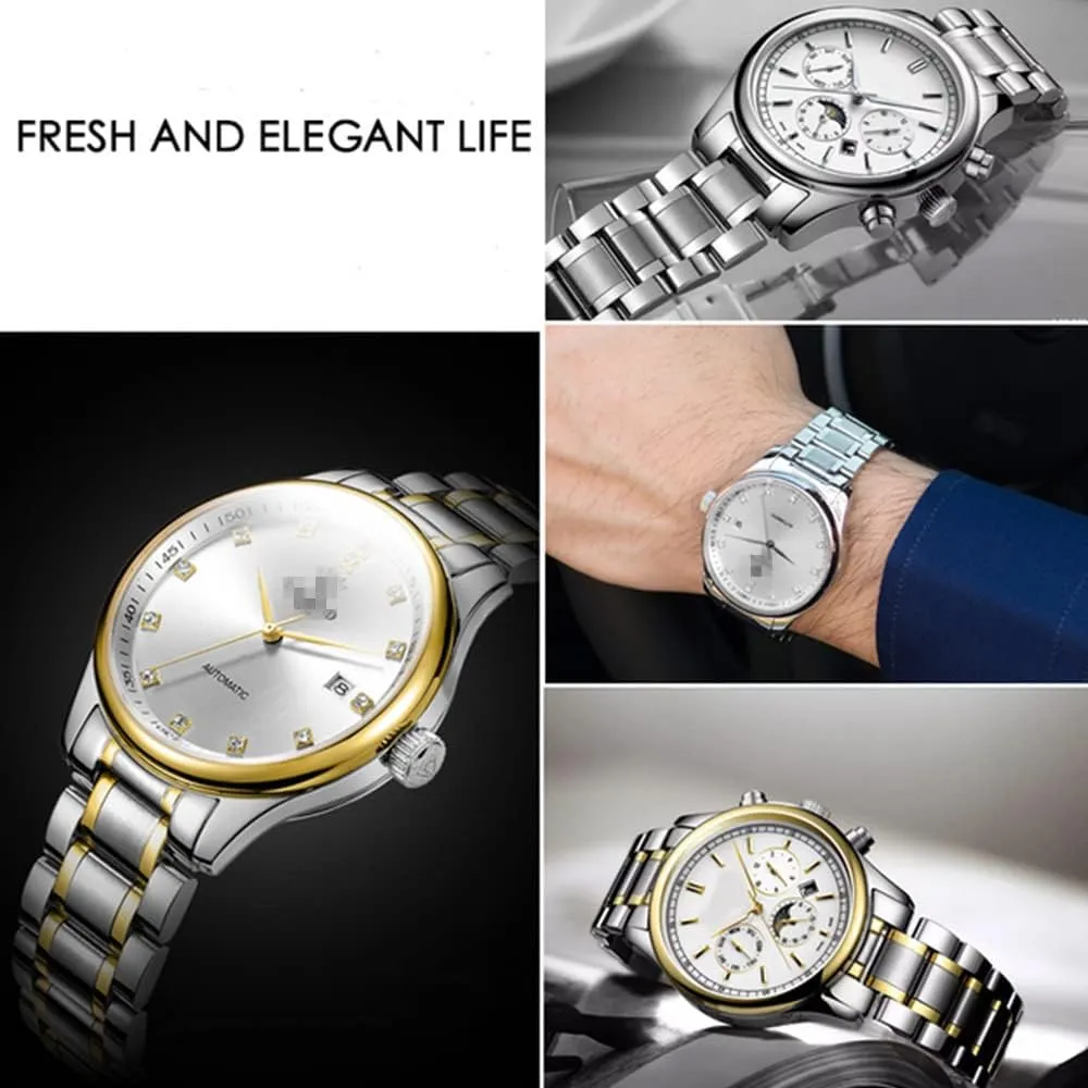 Stainless Steel Watch Band 14mm 15mm 16mm 17mm 18mm 19mm 21mm 20mm 22mm 23mm 24mm Universal Metal Watch Strap Smartwatch Replacement Band Men Women fit Most Traditional Watches