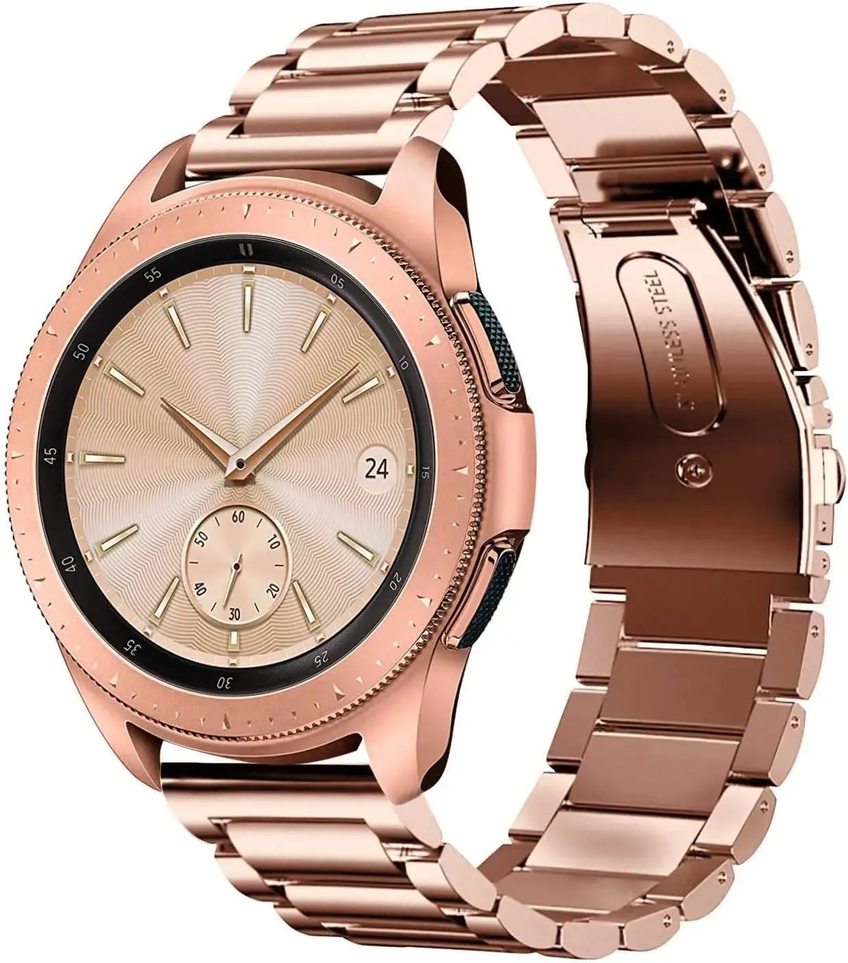 Stainless Steel Watch Band Quick Release Premium Brushed Matte Metal Watch Strap Bracelet 16mm 18mm 20mm 22mm 24mm Universal Stainless Steel Smartwatch Replacement Band Strap Men Women