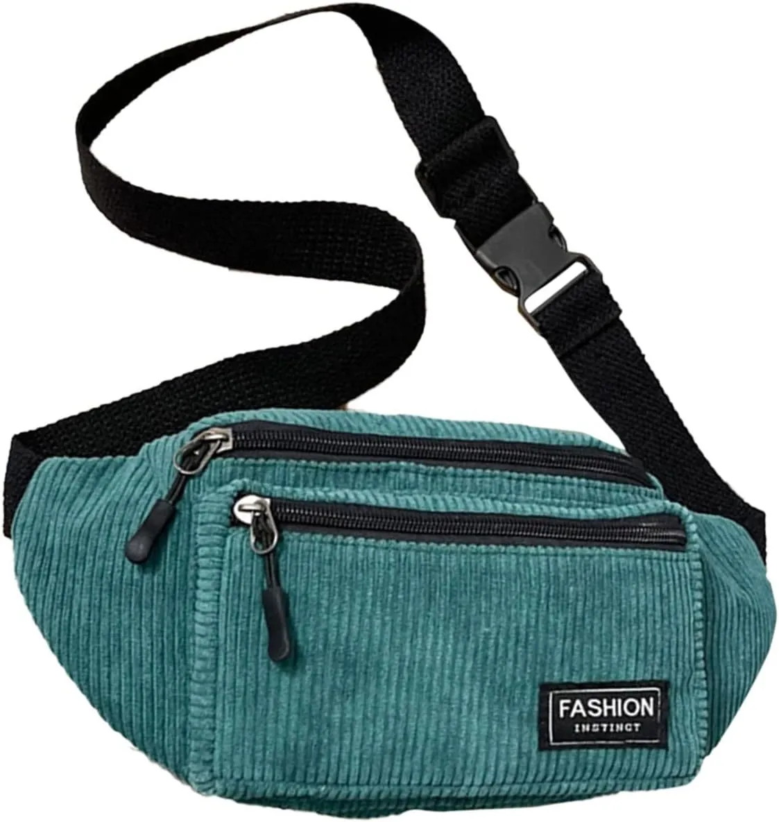 Study Materials Men Chest Bag Texture Body Small Bag Sports Waist Bags Casual Shoulder Bags For Men (Green, One Size)