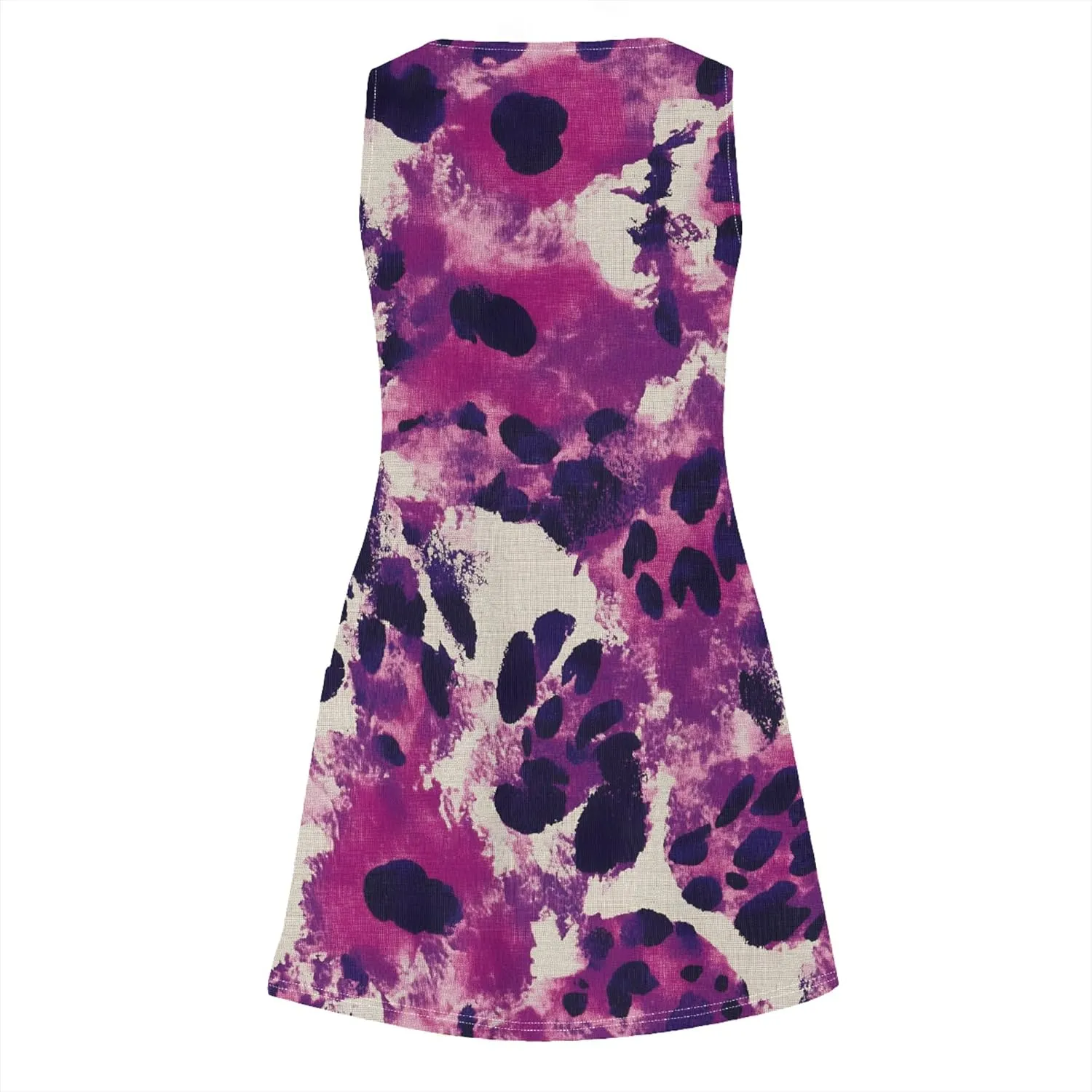Sundresses for Women Casual Beach Summer Dresses with Pockets V Neck Loose Skirt Boho Hawaiian Floral Tank Dress
