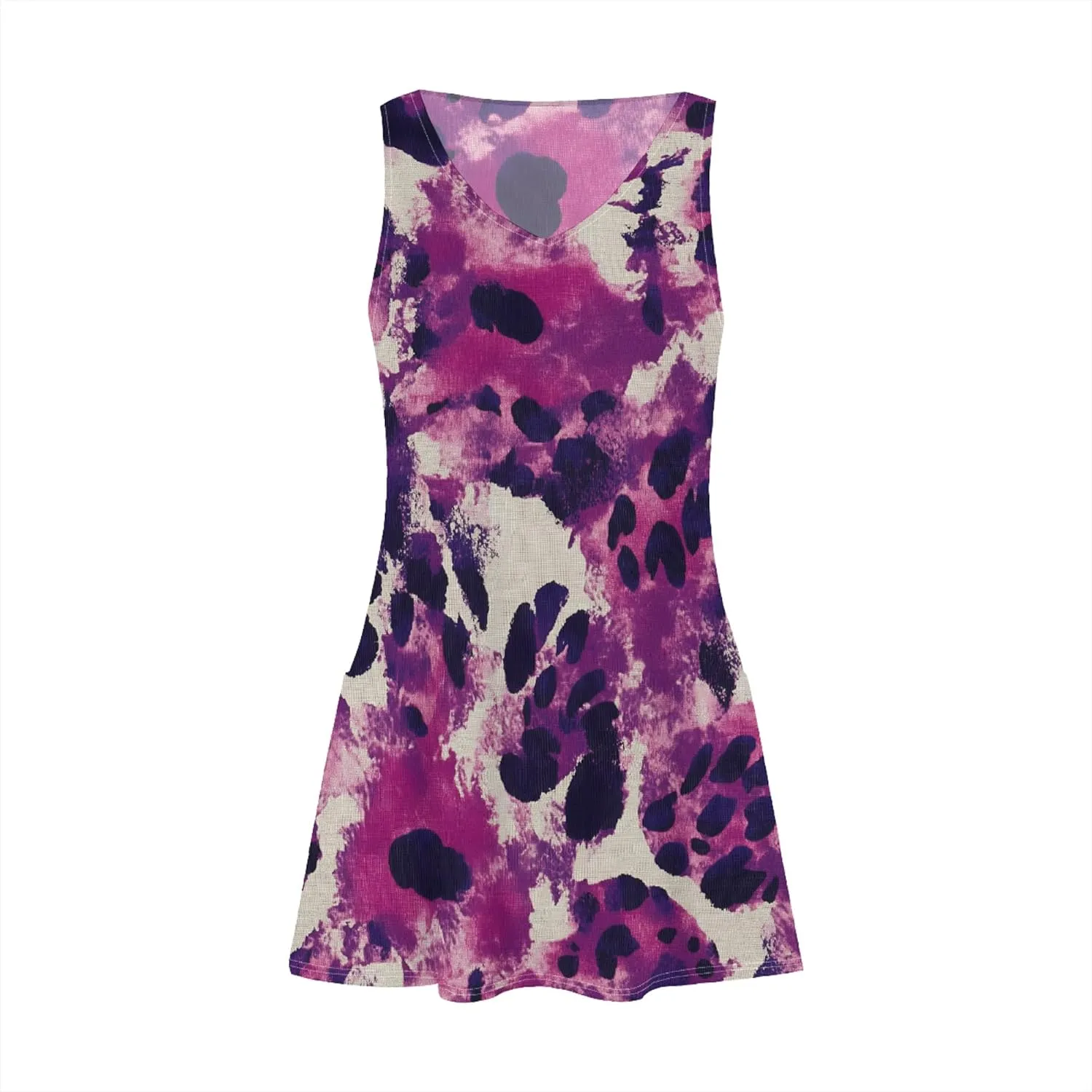 Sundresses for Women Casual Beach Summer Dresses with Pockets V Neck Loose Skirt Boho Hawaiian Floral Tank Dress