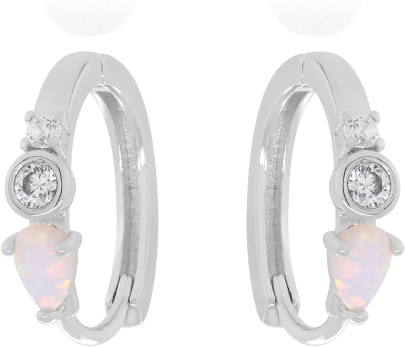 Tear drop Opal Diamond Huggies Earring, 14k Gold Horse Eye Opal Hoop Earring, Water-drop Opal Hoop Earrings, Daily Jewelry For Women.