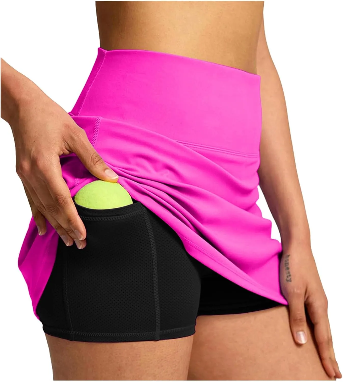 Tennis Skirts for Women with Shorts Underneath High Waisted Workout Athletic Skorts with Pockets Skinny Golf Skirts