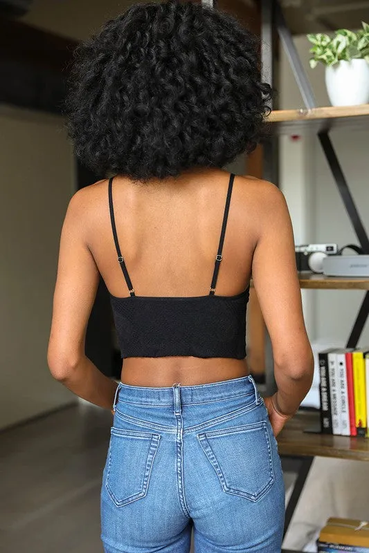 TEXTURED BRALETTE