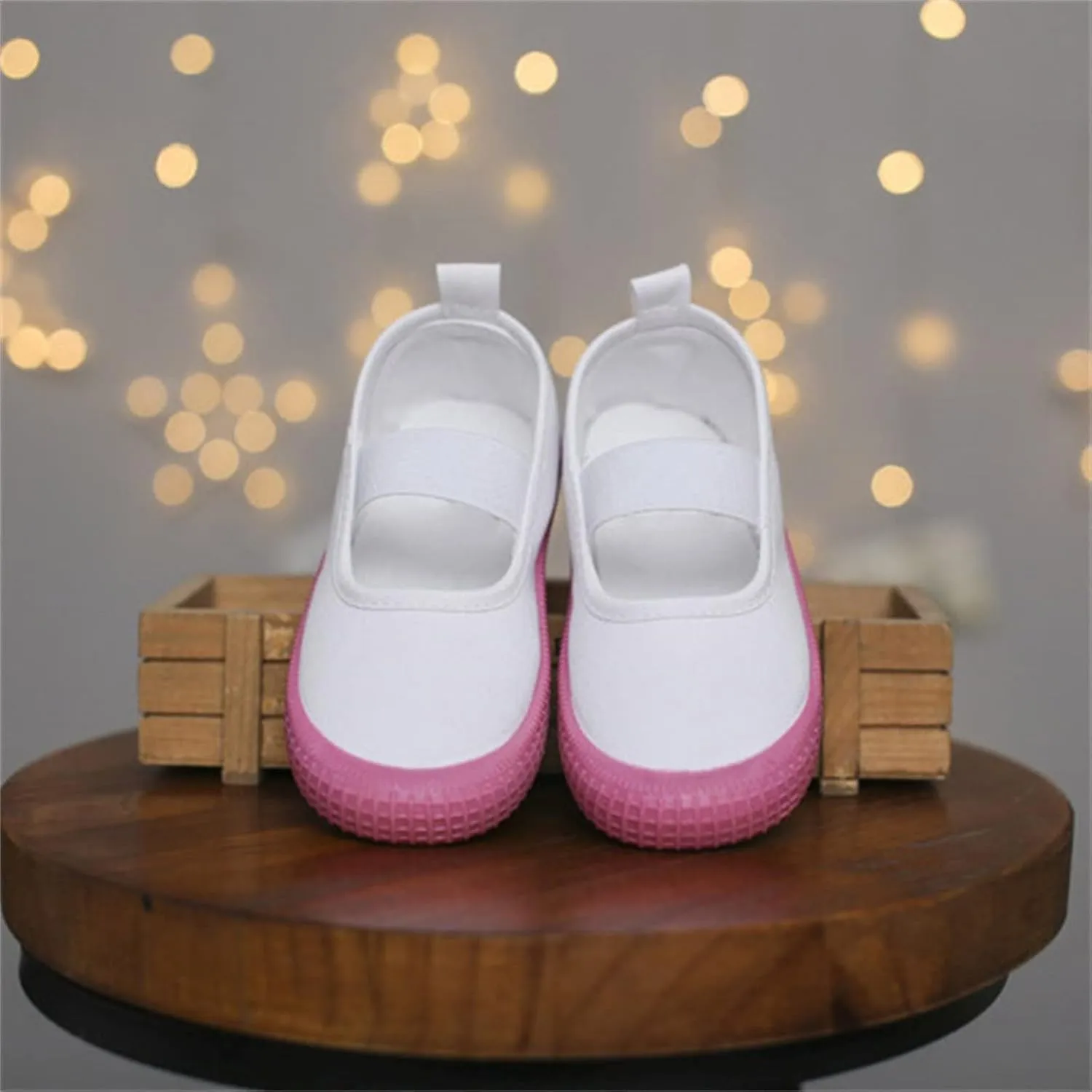 Toddler Baby Boy Girl Shoes Flat Shoes Bao Head One Foot Off Girl Canvas Shoes Baby Soft Sole Casual Shoes Girl Buts