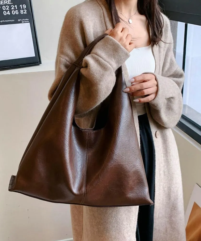 Tote Bags for Women Vegan Leather 2pcs Top Handle Satchel Purse Oversized Shoulder Handbag Hobo Bags