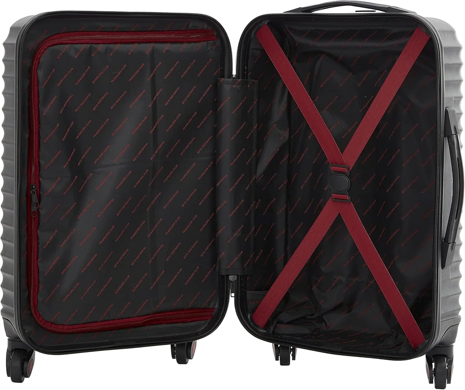 Travelers Club Orion Luggage and Travel Accessories, Black, 6-Piece Set