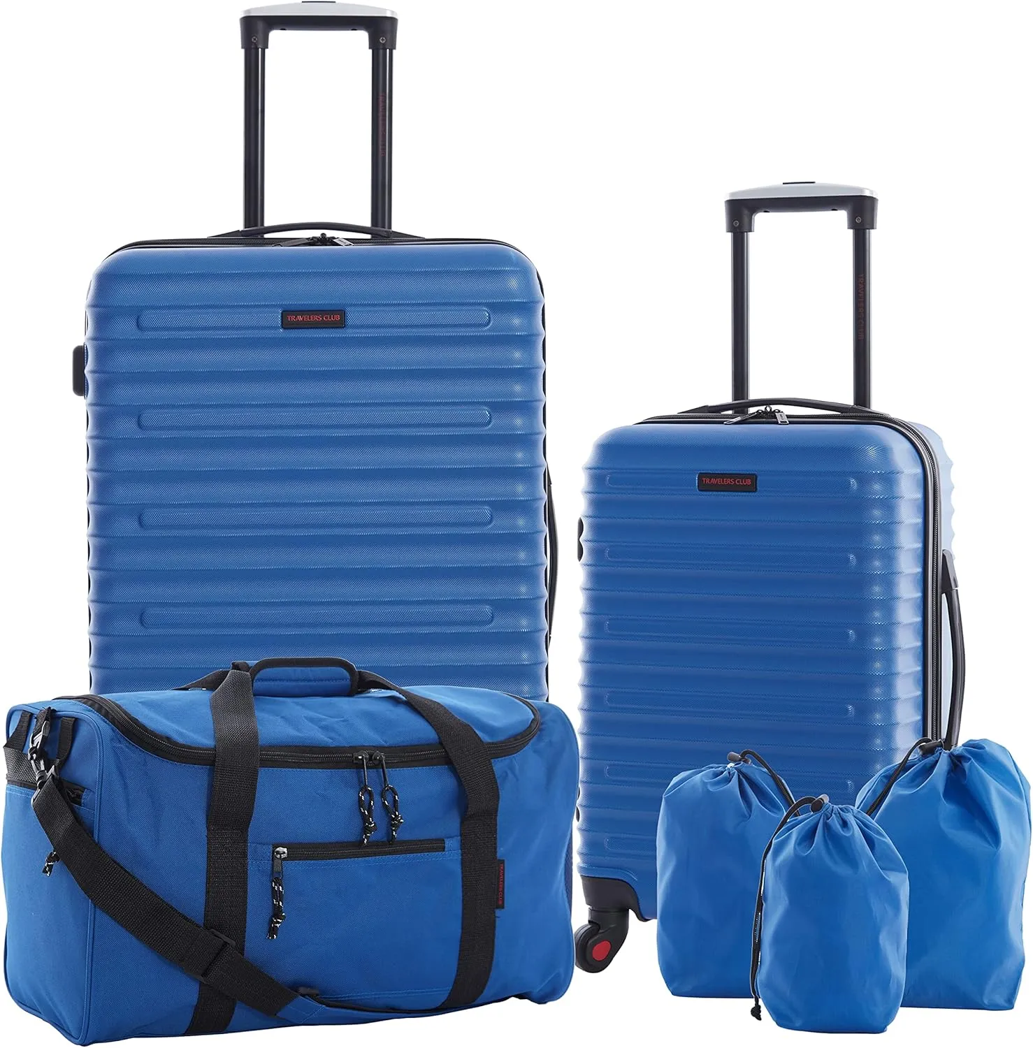 Travelers Club Orion Luggage and Travel Accessories, Blue, 6-Piece Set