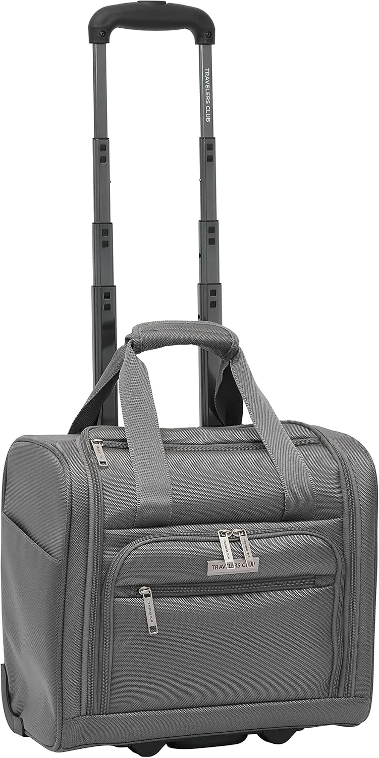 Travelers Club Riddock Luggage and Travel Accessories, Charcoal, 14-Piece Set