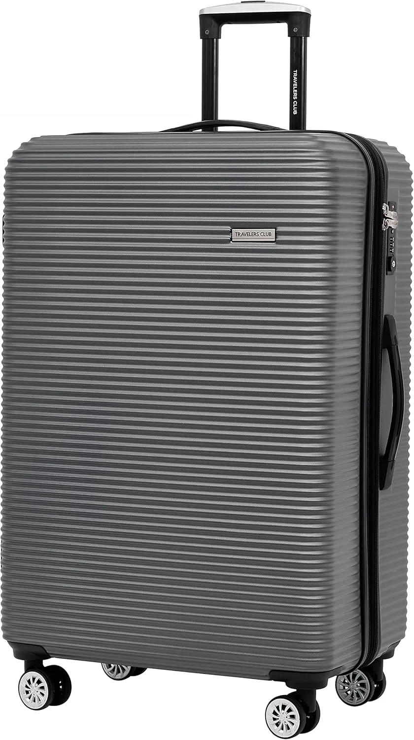 Travelers Club Riddock Luggage and Travel Accessories, Charcoal, 14-Piece Set