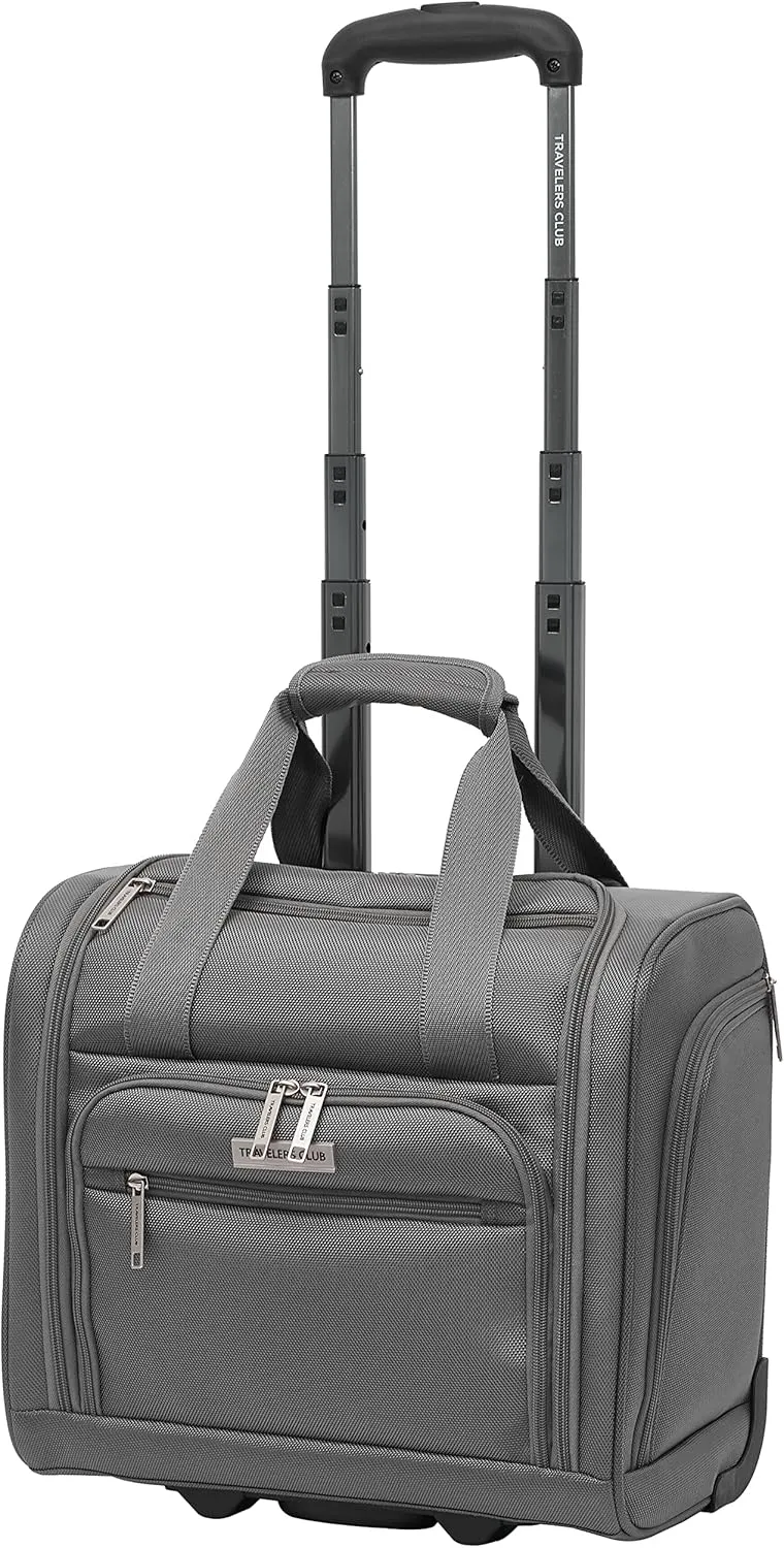 Travelers Club Riddock Luggage and Travel Accessories, Charcoal, 14-Piece Set