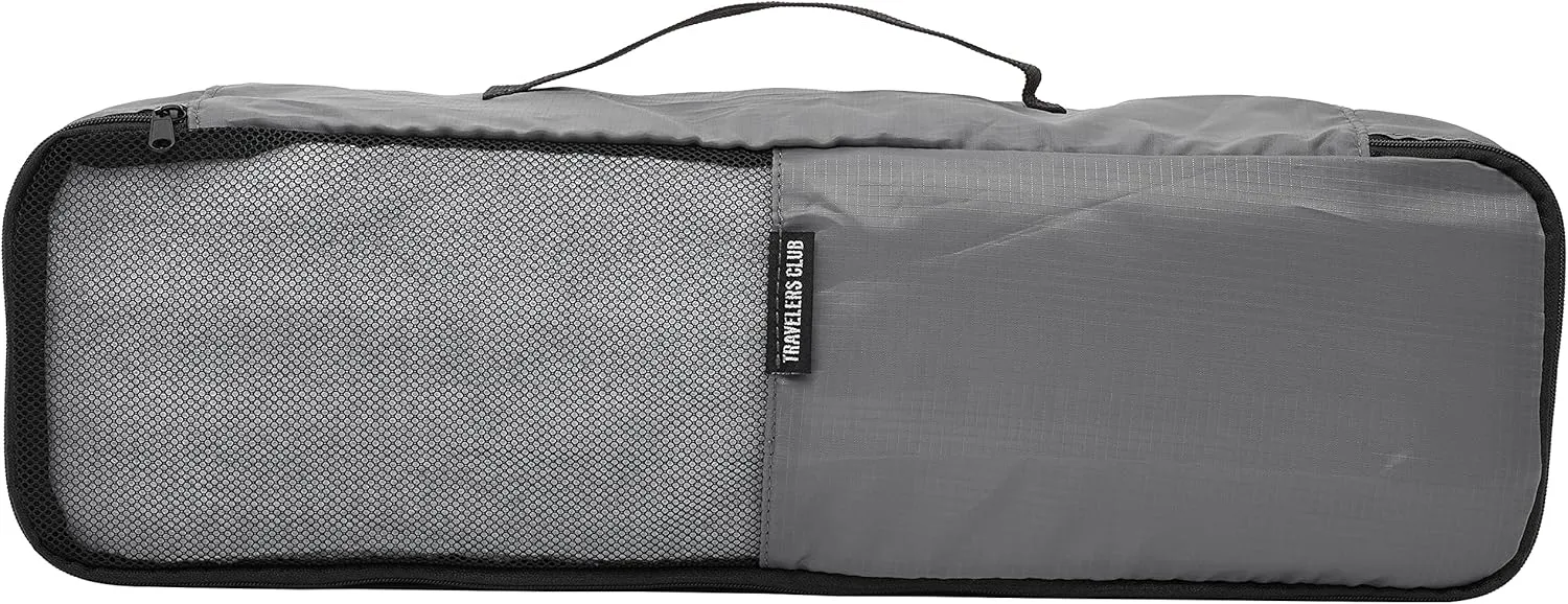 Travelers Club Riddock Luggage and Travel Accessories, Charcoal, 14-Piece Set