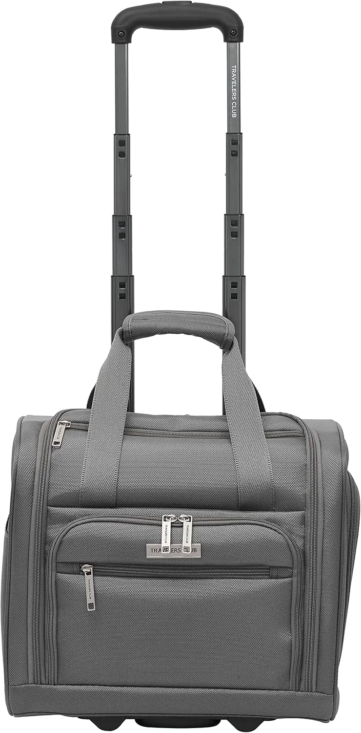 Travelers Club Riddock Luggage and Travel Accessories, Charcoal, 14-Piece Set