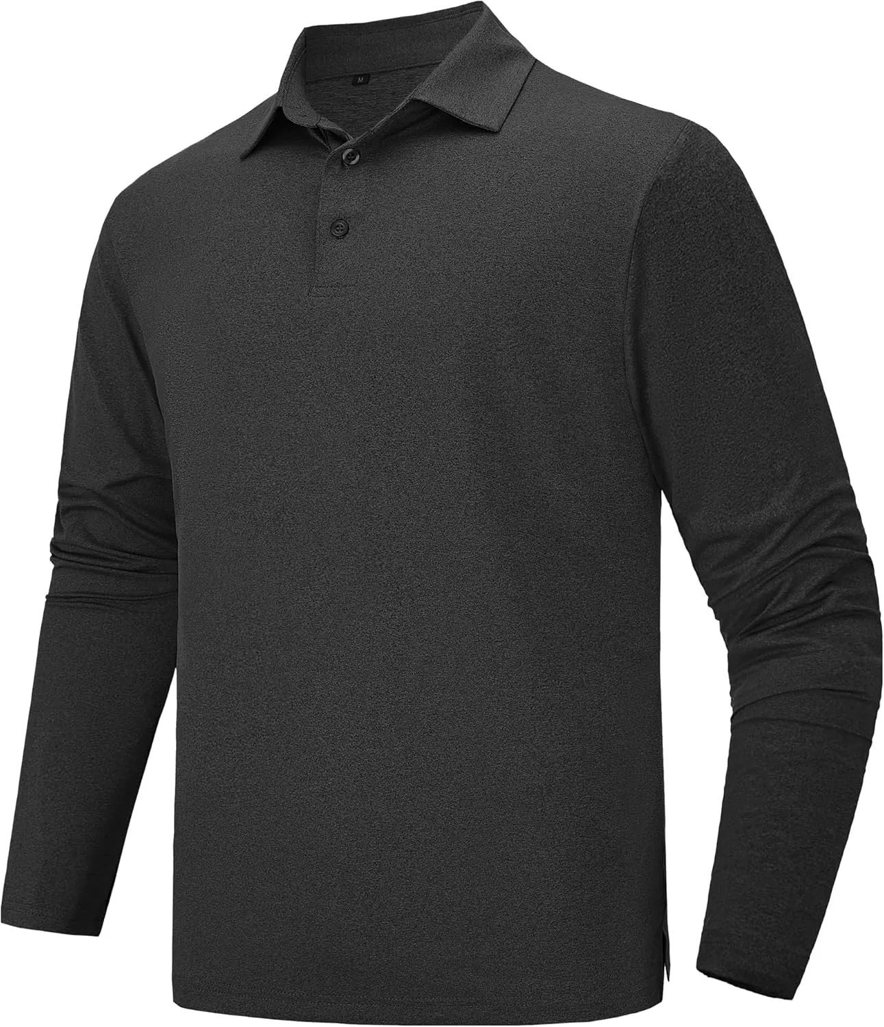 TVKSOM 5 Pack Polo Shirts for Men Long Sleeve Quick Dry Mens Polo Shirts Golf T Shirt Moisture Wicking Casual Workout
