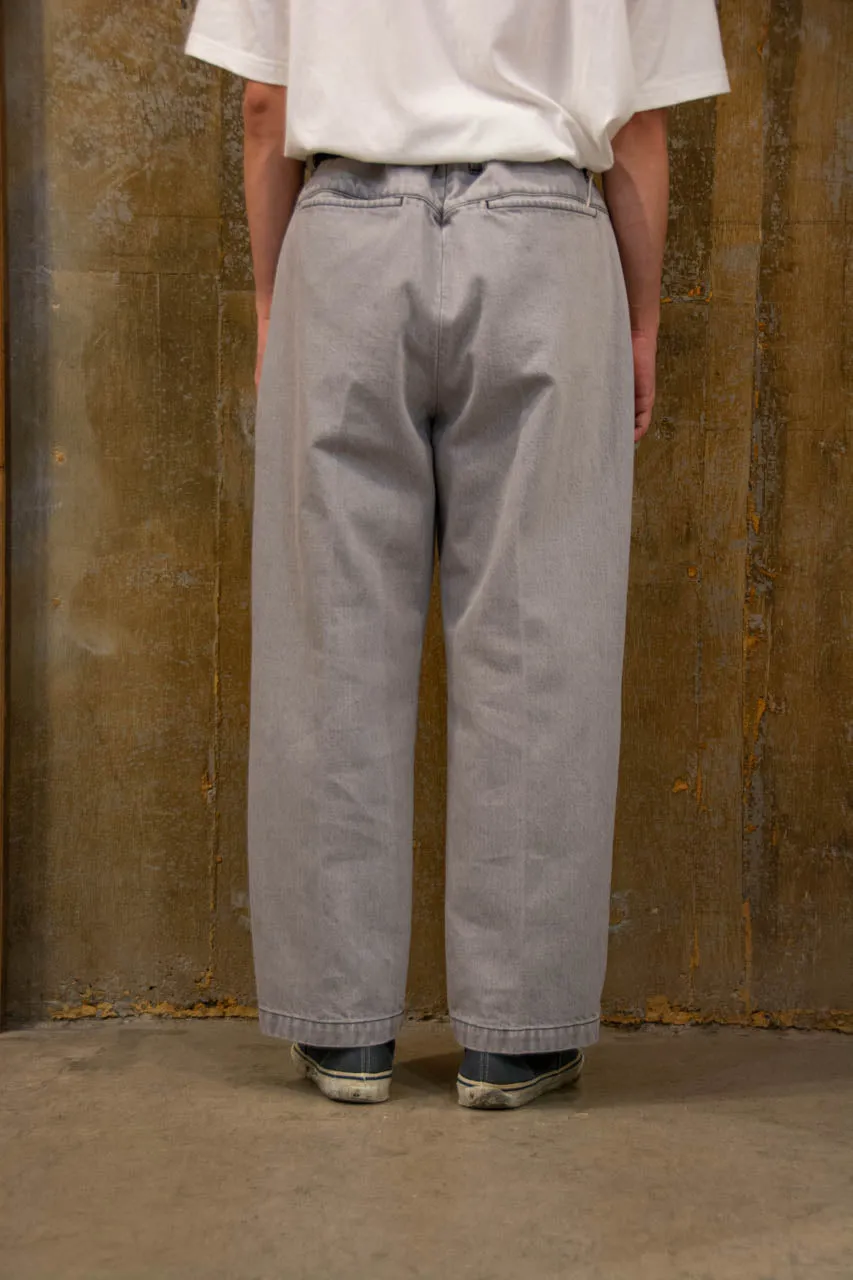 Two-tuck Wide Pants "GRAY"