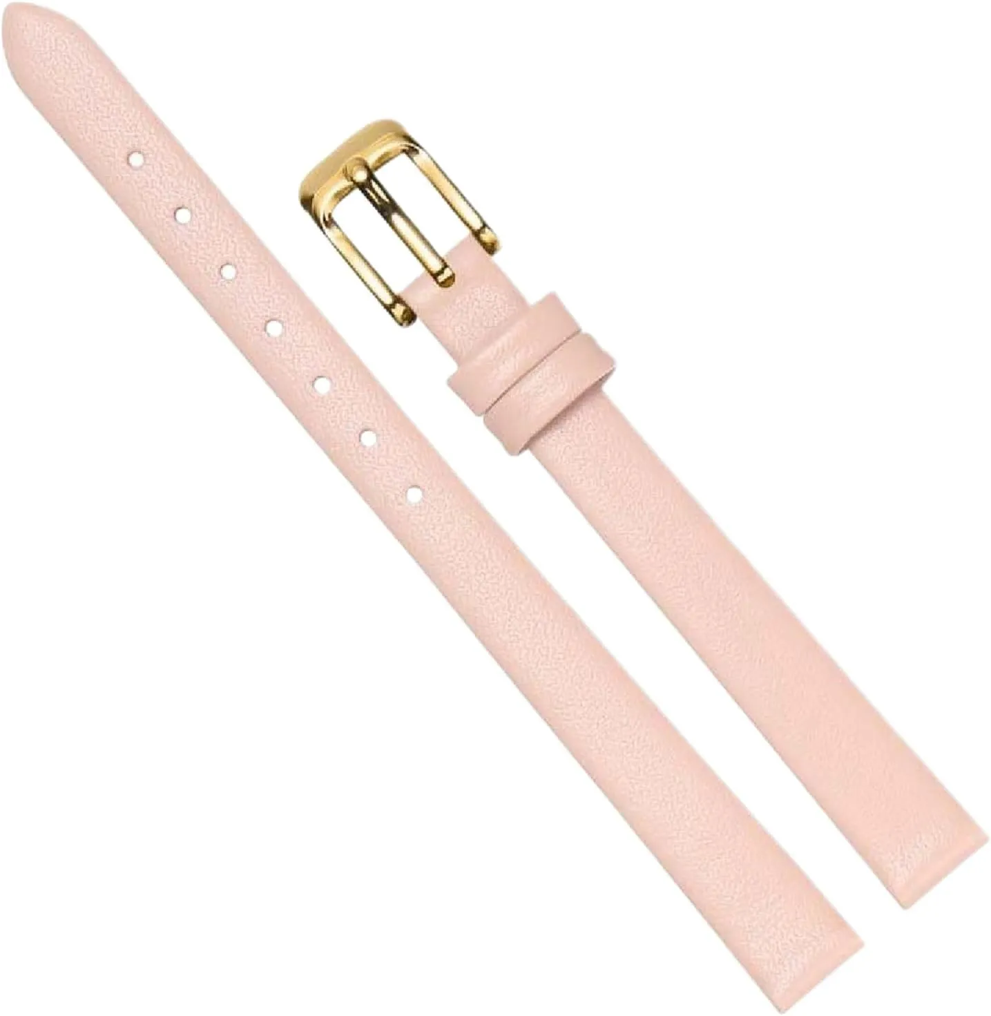 Ultra-Thin Leather Watch Straps Women's Small Size Watchband with Pin Buckle 6-18mm