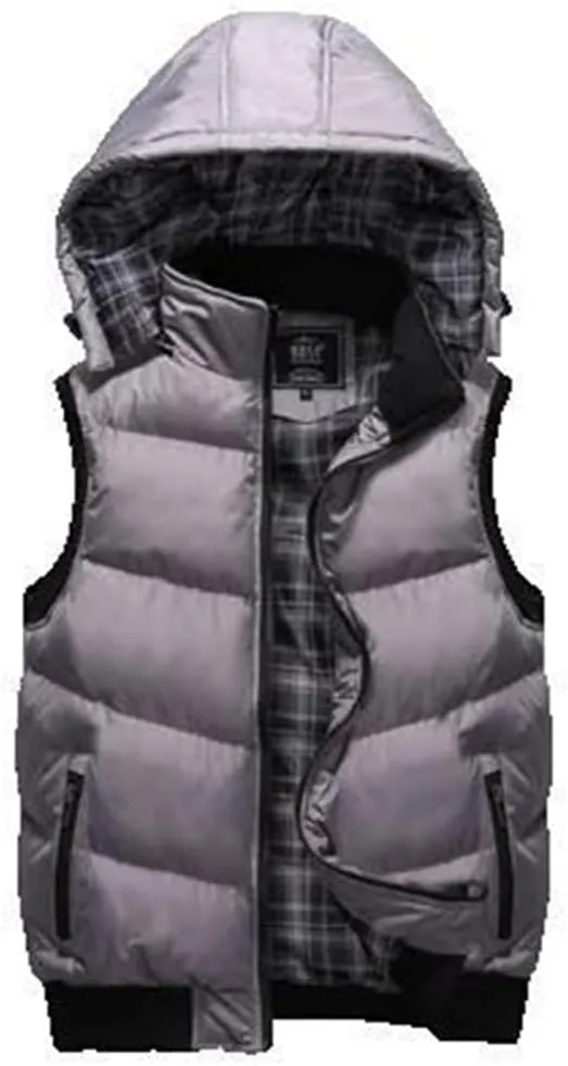 Vests Spring Winter Sleeveless Jackets Male Cotton-Padded Men Thicken Waistcoats,YA767