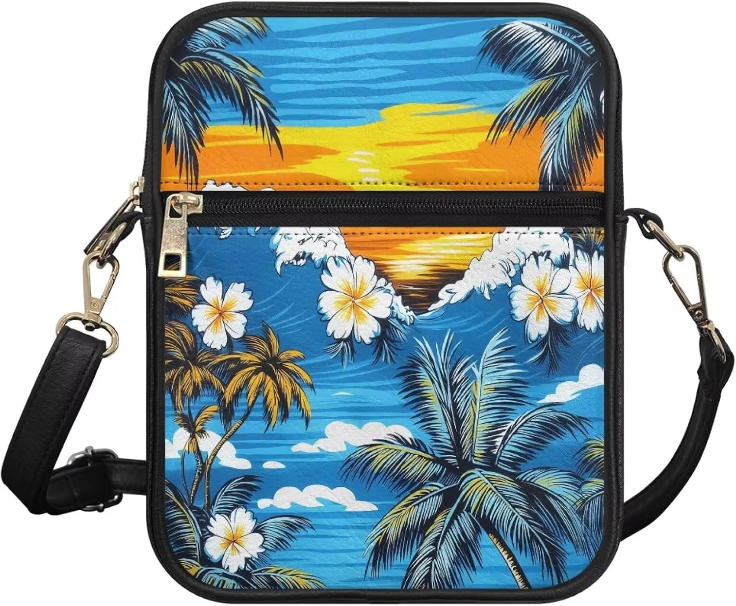 Vintage Kawaii Small Crossbody Bags Mini Messenger Bag Leather Small Purse Crossbody Shoulder Bag for Women Men