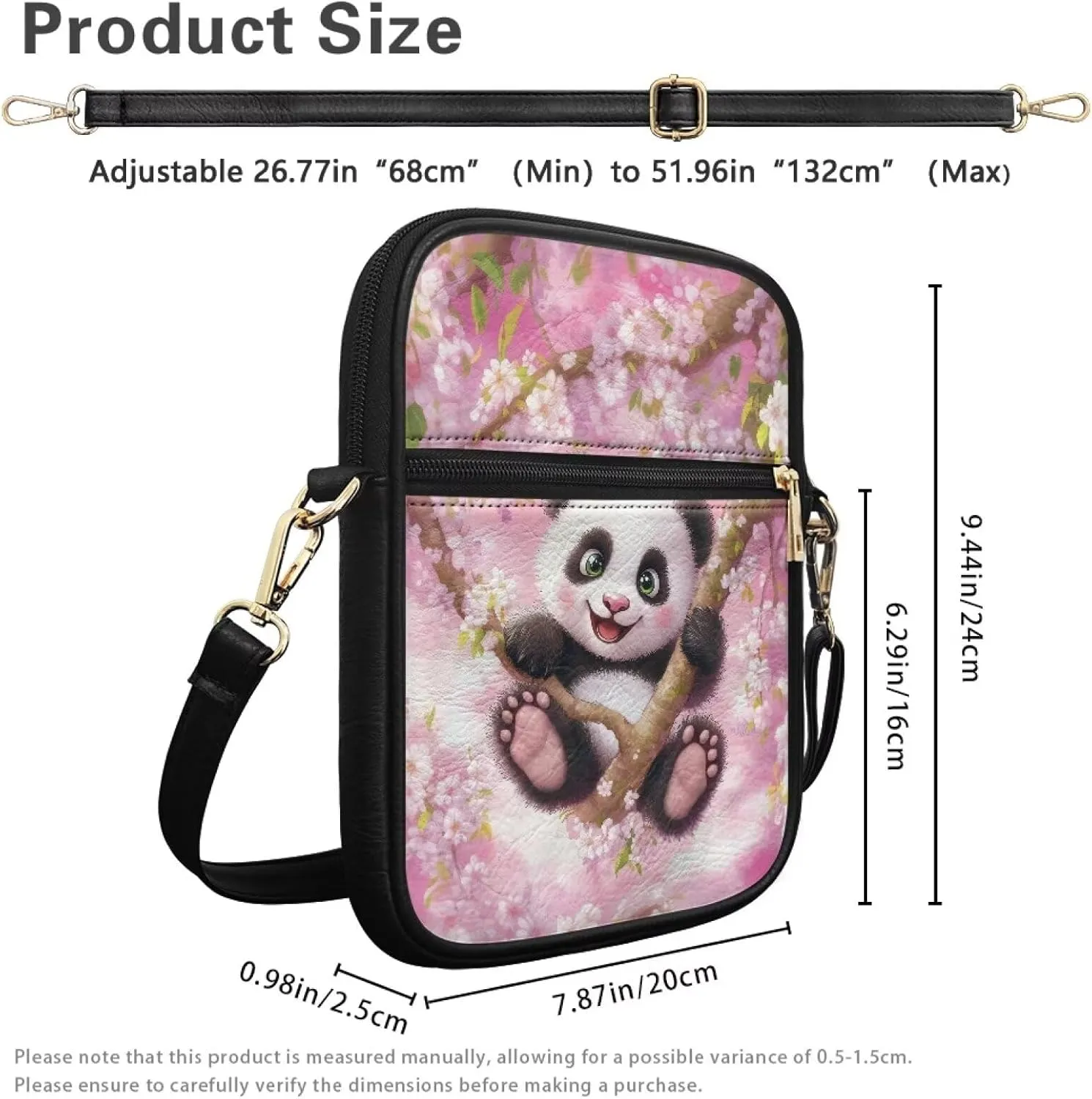 Vintage Kawaii Small Crossbody Bags Mini Messenger Bag Leather Small Purse Crossbody Shoulder Bag for Women Men