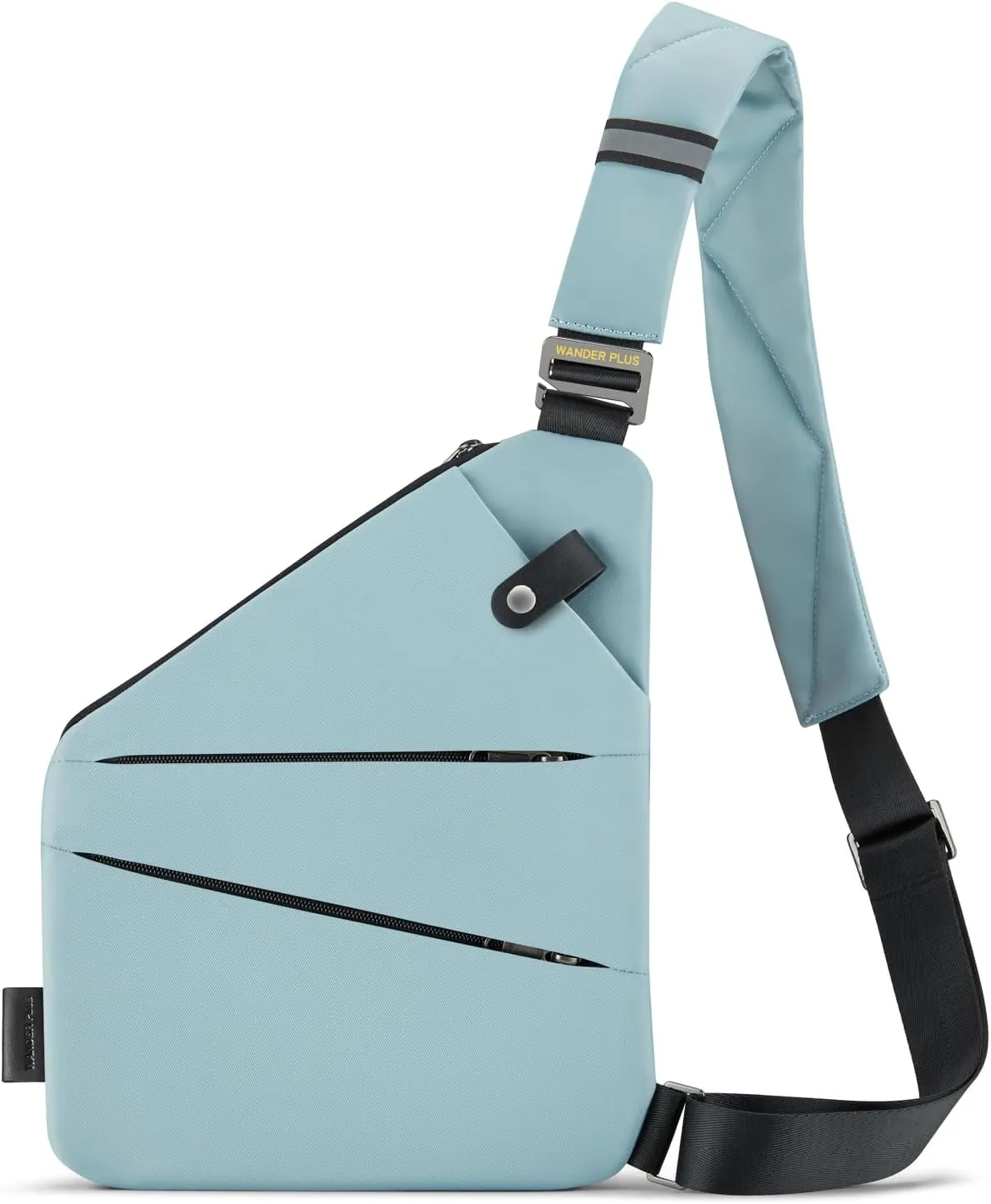WANDER PLUS Anti Theft Crossbody Travel Bag for Women Men, Multi-Pocket Crossbody Bag, Slim Sling Bag with Adjustable Strap
