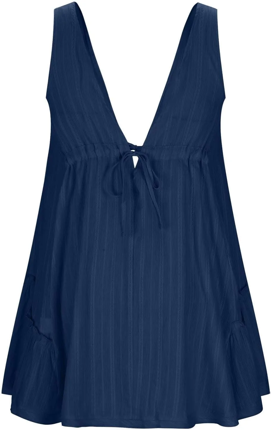 Women Sexy Lace Slip Dress Sleeveless V-Neck Flowy Ruffle Beach Mini Dresses Cocktail Party Club A Line Tank Dress