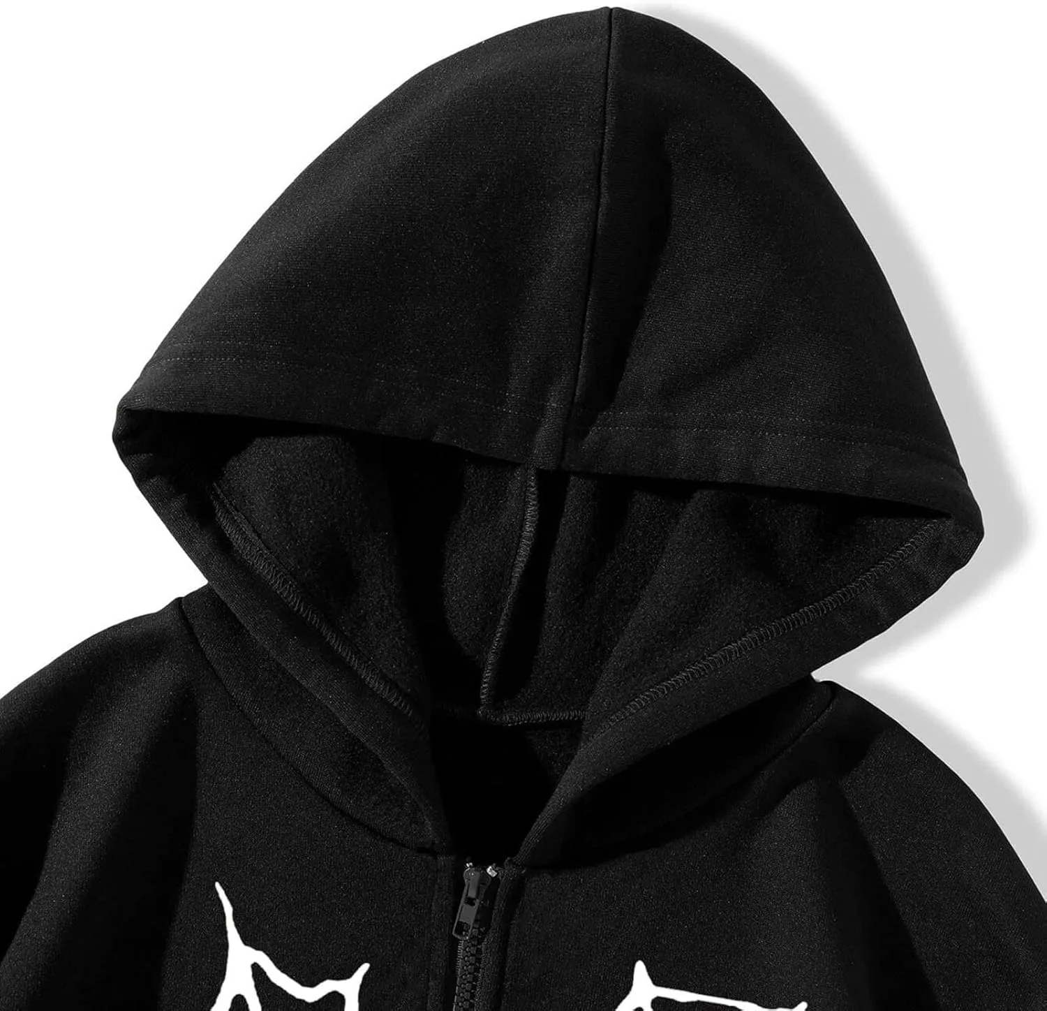 Women Y2K Spider Web Love Heart Hoodies Punk Jacket Coat Streetwear Goth Harajuku Oversized Zip Up Hooded Sweatshirt