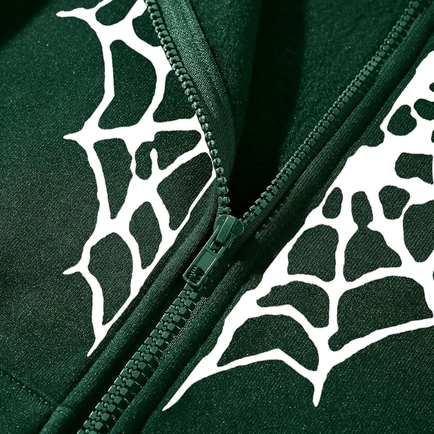 Women Y2K Spider Web Love Heart Hoodies Punk Jacket Coat Streetwear Goth Harajuku Oversized Zip Up Hooded Sweatshirt