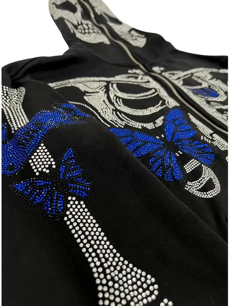 Women Zip Up Hoodie Casual Long Sleeve Y2K Vintage Graphic Aesthetic Sweatshirts Top E-Girl 90s Streetwear Jacket