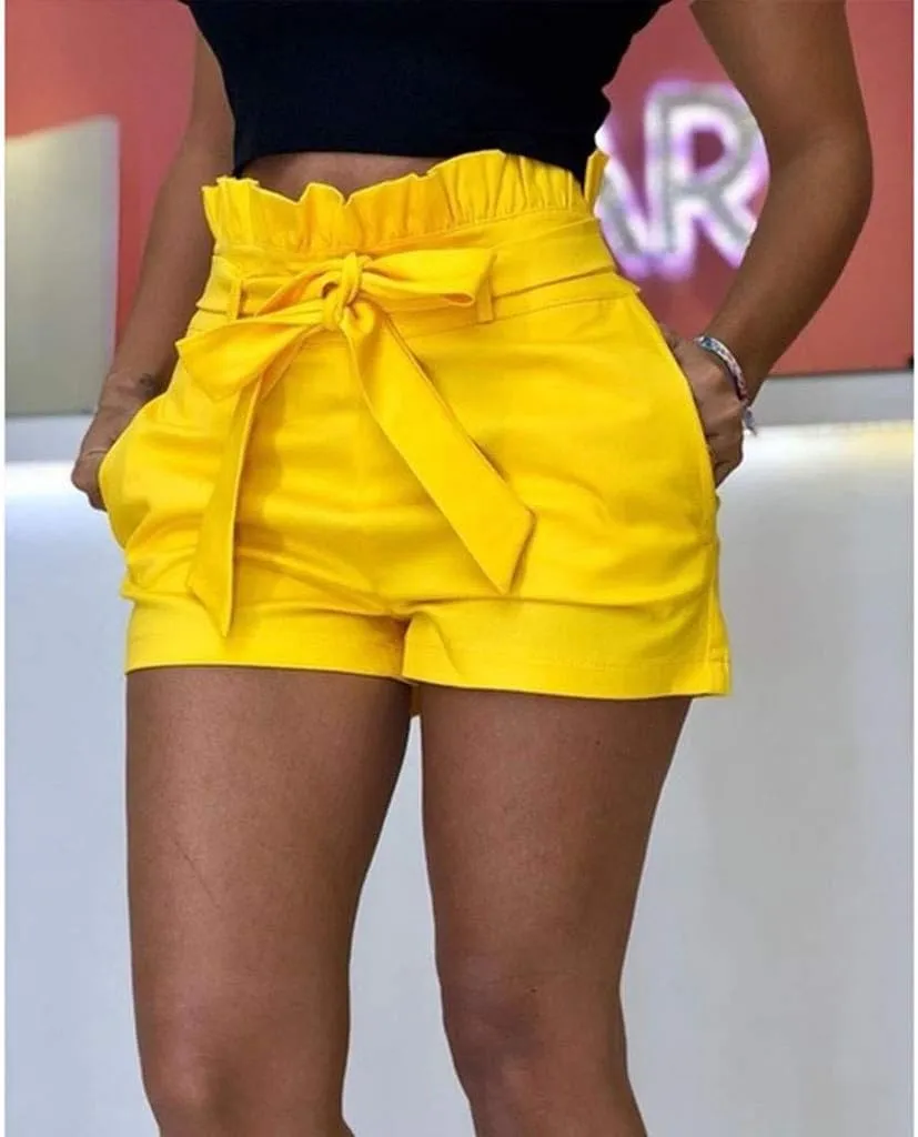 Women's 2.5" Solid Shorts Hiking Athletic Shorts Strappy High Waist Yoga Lounge Athletic Shorts Comfy Casual with Pockets