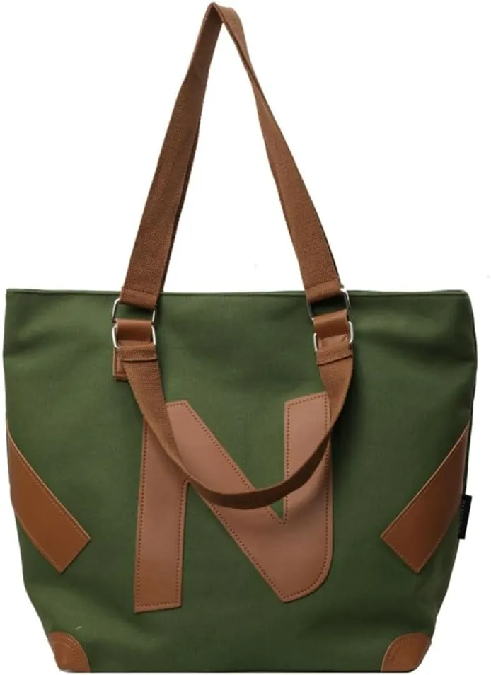 Women's Casual Tote Bags Canvas Shoulder Bag Large Capacity Purse Handbeg Fashion Work Top Handle Satchel